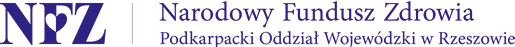 Logo 'Podkarpacki Oddział Wojewódzki Narodowego Funduszu Zdrowia'